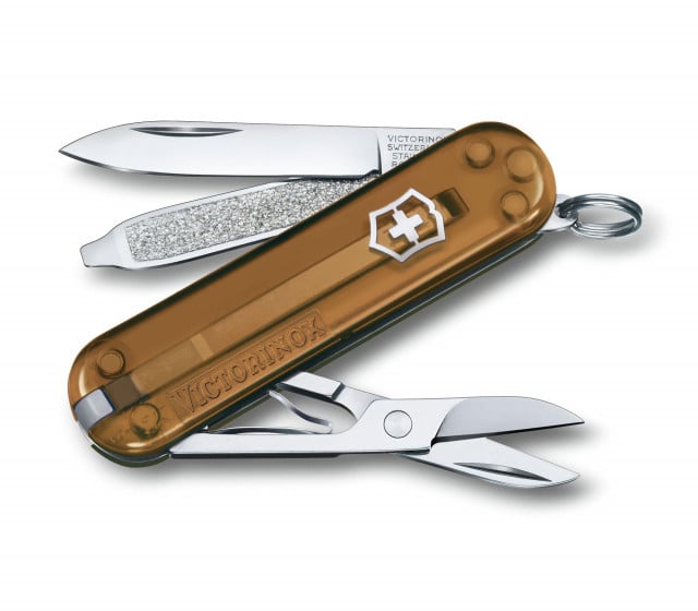 Briceag Victorinox Classic Colors Transparent, Chocolate Fudge - 0.6223.T55G