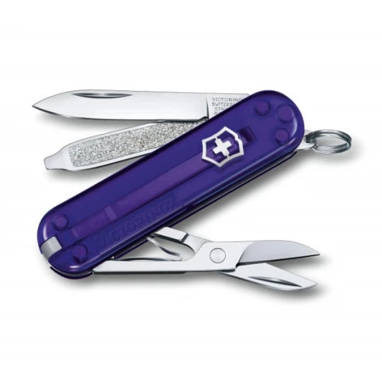 Briceag Victorinox Classic Colors Transparent, Persian Indigo - 0.6223.t29g