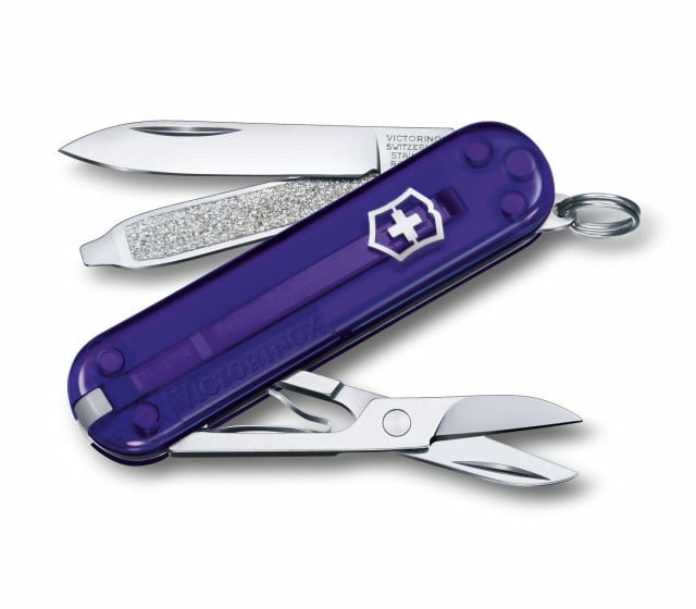 Briceag Victorinox Classic Colors Transparent, Persian Indigo - 0.6223.T29G