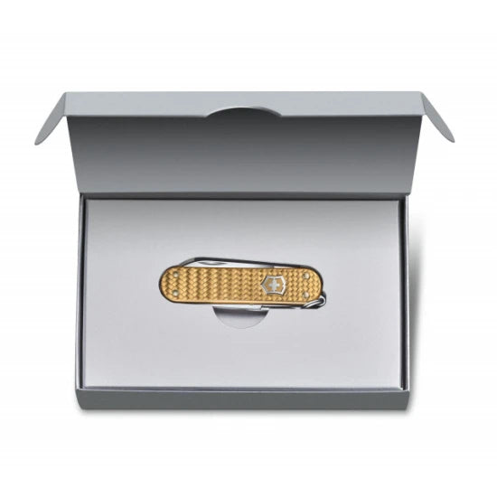 Briceag Victorinox Classic Precious Alox, Brass Gold