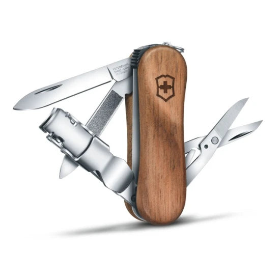 Briceag Victorinox Nail Clip Wood 580, Lemn Nuc, 6.50cm