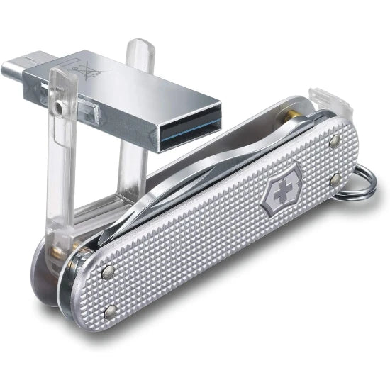 Briceag Victorinox Swiss Army Knife, Jetsetter Work, 58 Mm, Argintiu, Usb 3.0/3.1, 32gb, Blister