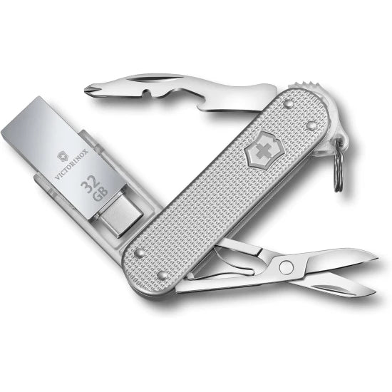 Briceag Victorinox Swiss Army Knife, Jetsetter Work, 58 Mm, Argintiu, Usb 3.0/3.1, 32gb, Blister