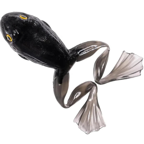 Broasca Live Target Freestyle Frog Unrigged, Black / Black, 6cm, 3buc/pac