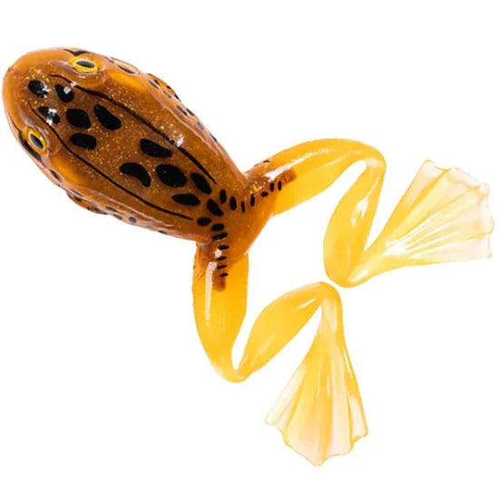 Broasca Live Target Freestyle Frog Unrigged, Orange / Brown, 7.5cm, 2buc/pac