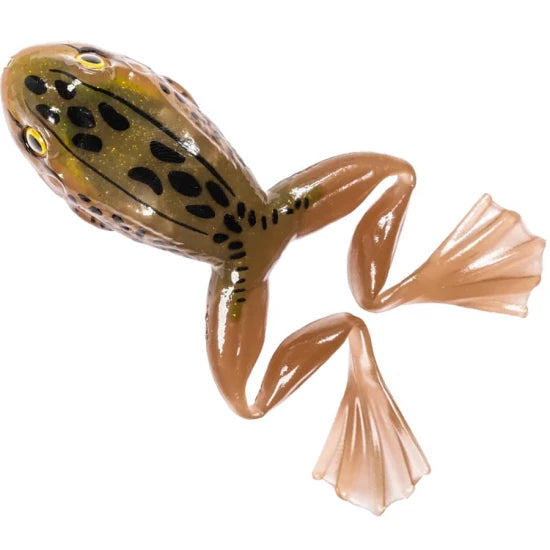 Broasca Live Target Freestyle Frog Unrigged, Tan / Brown, 7.5cm, 2buc/pac