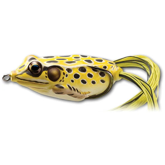Broasca Live Target Hollow Body Frog Walking Bait, Yellow / Black, 5.5cm, 18g