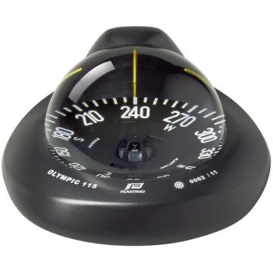 Busola Plastimo Olympic 115 Einbau Horiz, Schwarz, Flach