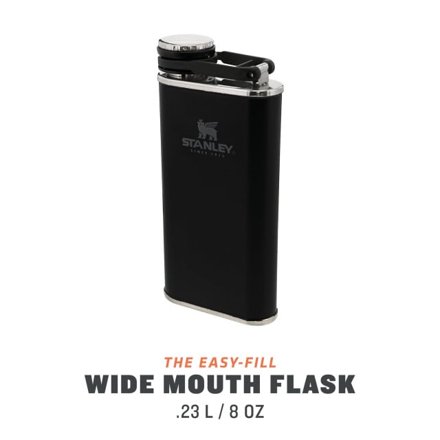 Butelca Stanley The Easy Fill Wide Mouth Flask Stanley Matte Black Pebble 0.24l