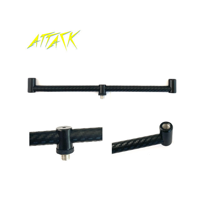 Buzz Bar Attack Aluminiu Negru 2 psoturi 20cm