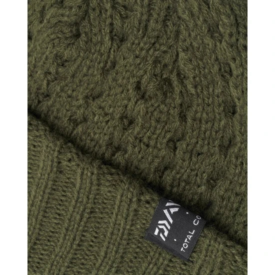 Caciula Daiwa Knitted Green Beanie