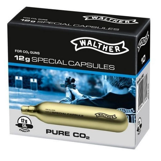 CAPSULE UMAREX WALTHER CO2 12 GRAME 10BUC/BOX