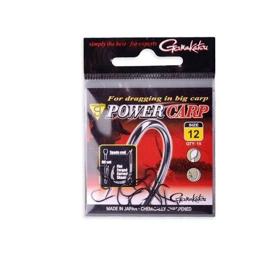 Carlig Gamakatsu Powercarp Black Nr.12 15buc/plic