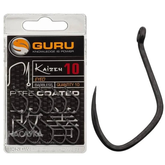 Carlig Guru Kaizen Eyed Barbless Nr.20 10buc/plic