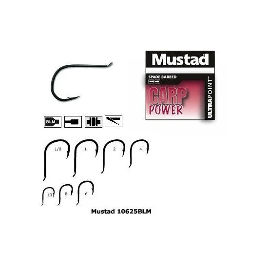 Carlig Mustad Negru Forjat Revers Rotund 10buc/plic Nr.4
