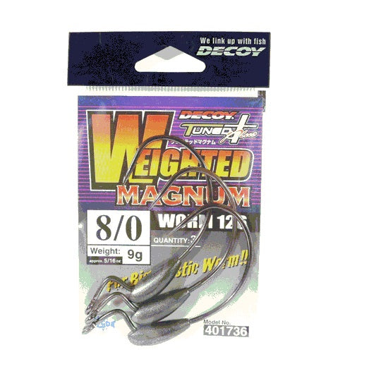 CARLIGE DECOY WORM 126 WEIGHTED MAGNUM WORM HOOK  6/0