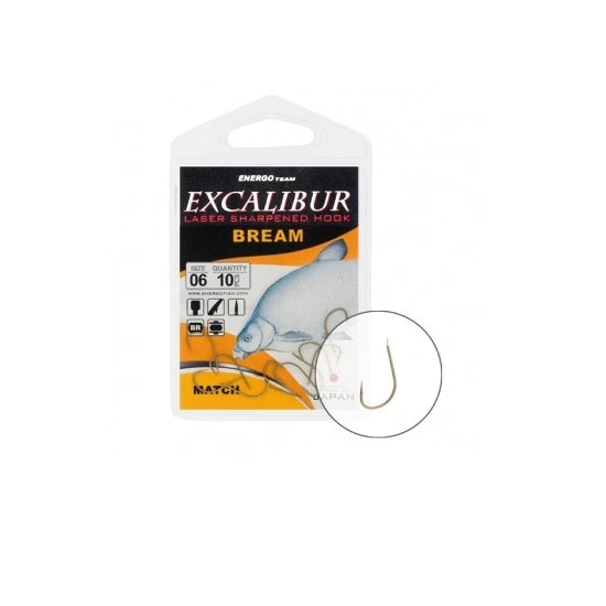 Carlige Energo Team Excalibur Bream Match Brown Nr 10