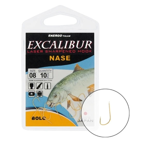 Carlige Energo Team Excalibur Nase Bolo Gold Nr 12