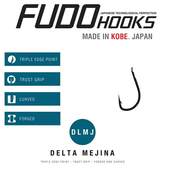 Carlige Fudo Delta Mejina Bn-0031 Nr.6 Black Nickel 8buc/plic
