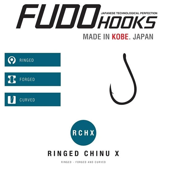 Carlige Fudo Ringed Chinu X Bn-6501 Nr.8 Black Nichel 16buc/plic