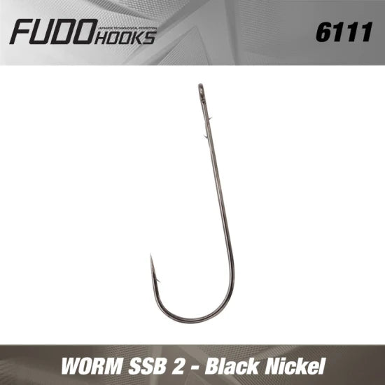 Carlige Fudo Worm Ssb Bn Black Nickel Nr.1/0  5buc/plic