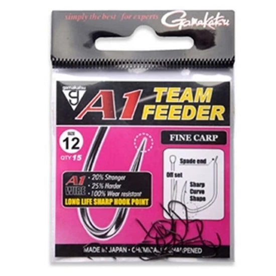 Carlige Gamakatsu A1 Team Feeder Carp Nr 10 / 15buc/pl