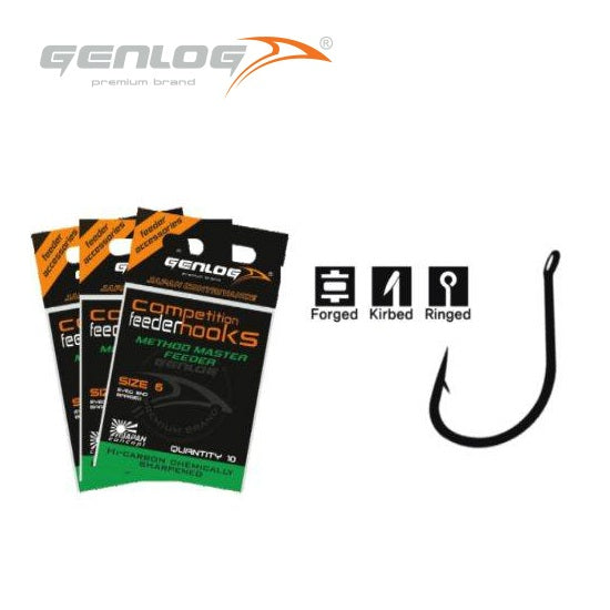 CARLIGE GENLOG  COMPETITION  FEEDER METHOD MASTER NR 10 10 PCS