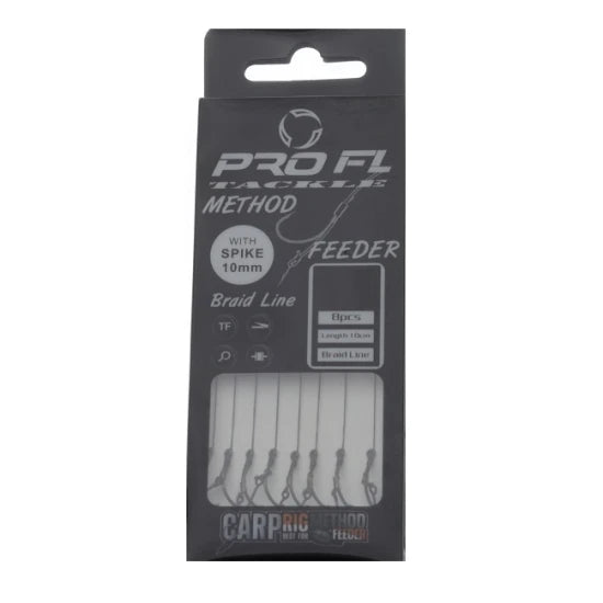 Carlige Legate Cu Spin Pro Fl Method Feeder 8buc 10cm Nr 10