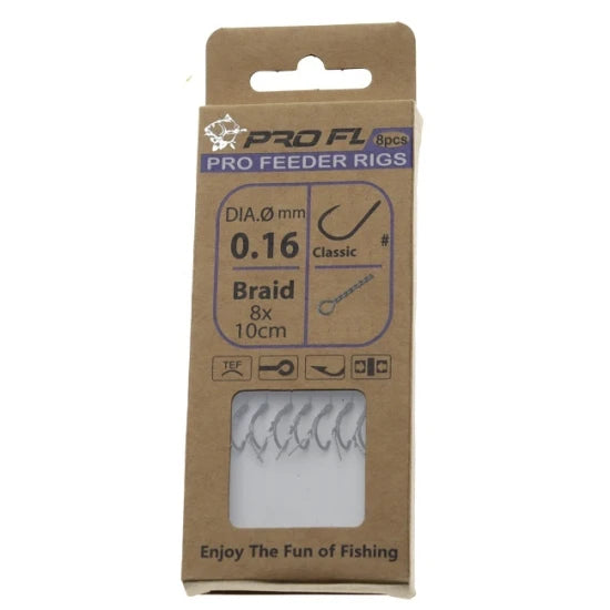 Carlige Legate Cu Spin Pro Fl Pro Feeder Rigs 8buc Nr 12