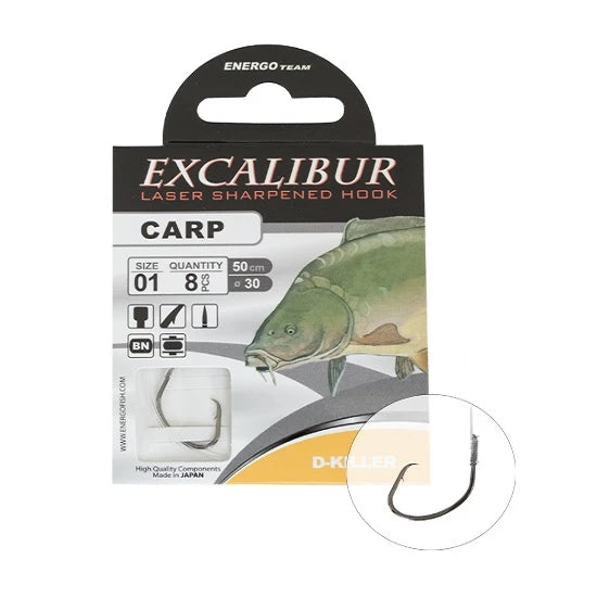 Carlige Legate Excalibur D Killer Bn Nr.4 10buc/plic