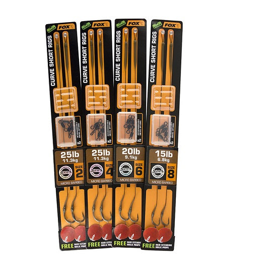 CARLIGE LEGATE FOX Edges Armapoint Curve short rigs 25lb brown NR 4 2BUC