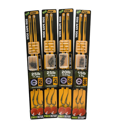 CARLIGE LEGATE FOX Edges Armapoint Wide gape rigs 25lb green NR 2 2BUC
