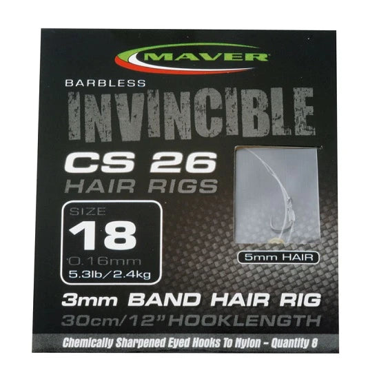 Carlige Legate Maver Invincible Cs26 Banded 16 0.18mm 8/plic