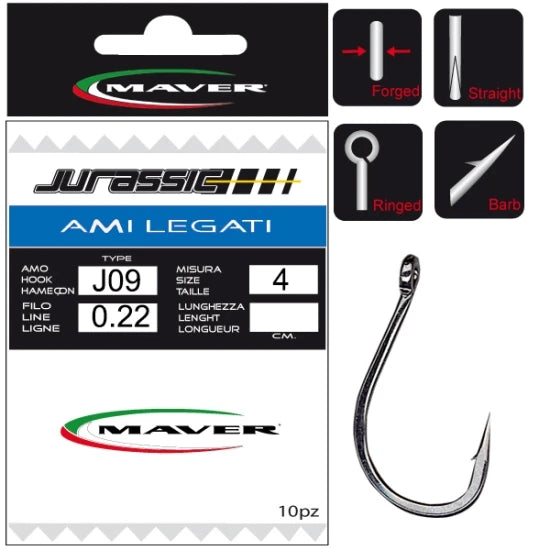 Carlige Legate Maver Jurassic J09 Nr 2-0.30