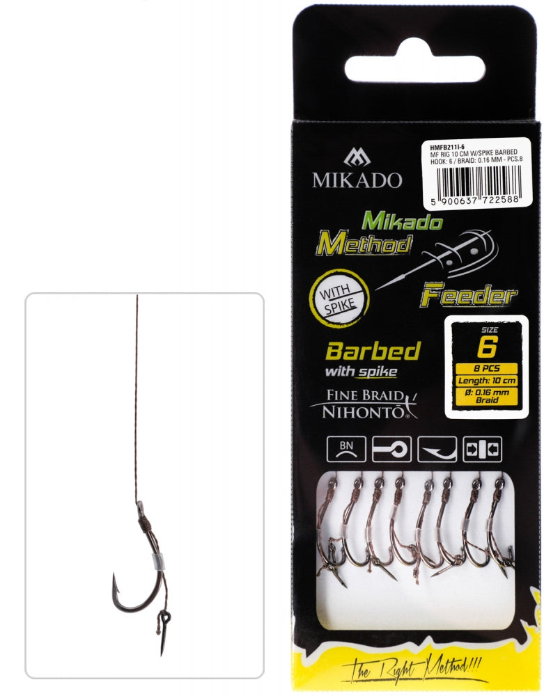 CARLIGE LEGATE MIKADO METHOD FEEDER RIG TEXTIL Nr.6 0.16mm 8buc/plic