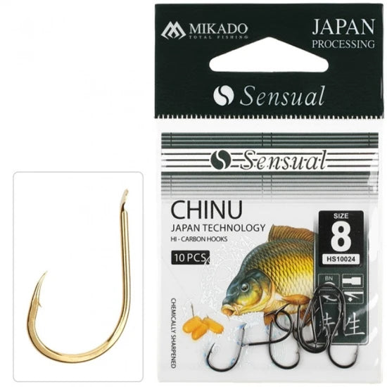 Carlige Mikado Sensual Chinu Nr.10 Gold 10buc/plic