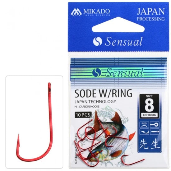 Carlige Mikado Sensual Sode W Ring Nr.14 Red 10buc/plic