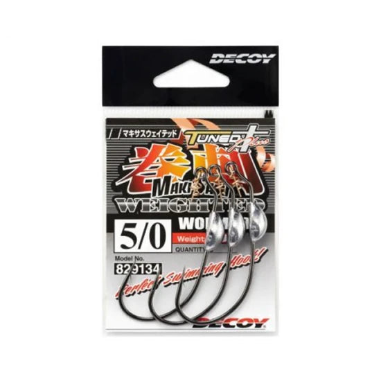 Carlige Offset Decoy Worm 130 Makisasu Lestat Nr.1  1.5gr  5/plic