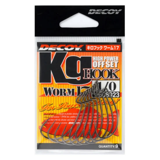 Carlige Offset Decoy Worm 17 Kg Nr.2 9/plic
