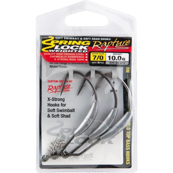 Carlige Offset Lestate Rapture Spring Lock Nr.4/0 4.0g 5buc/plic