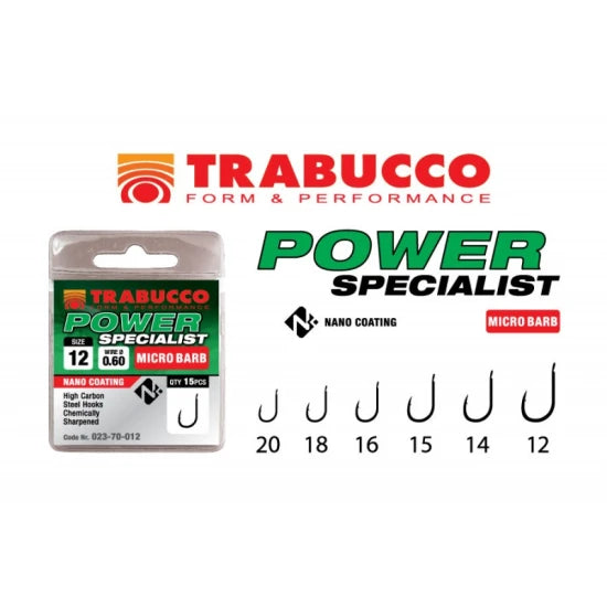 Carlige Trabucco Power Specialist Micro Barb 15buc/plic Nr.12