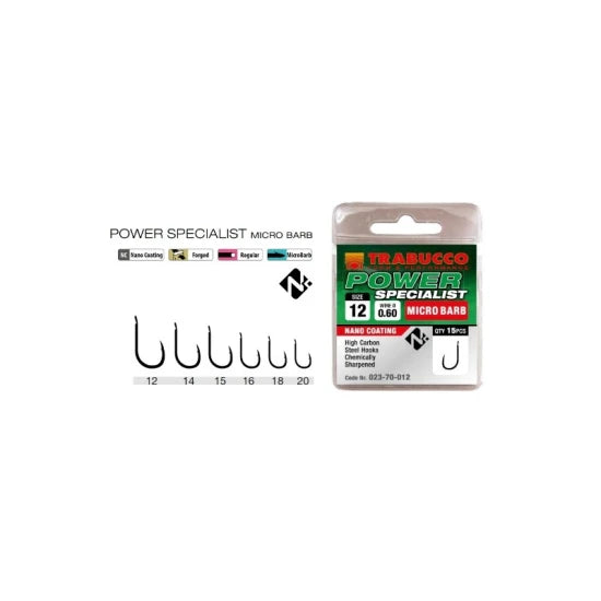 Carlige Trabucco Power Specialist Micro Barb 15buc/plic Nr.14