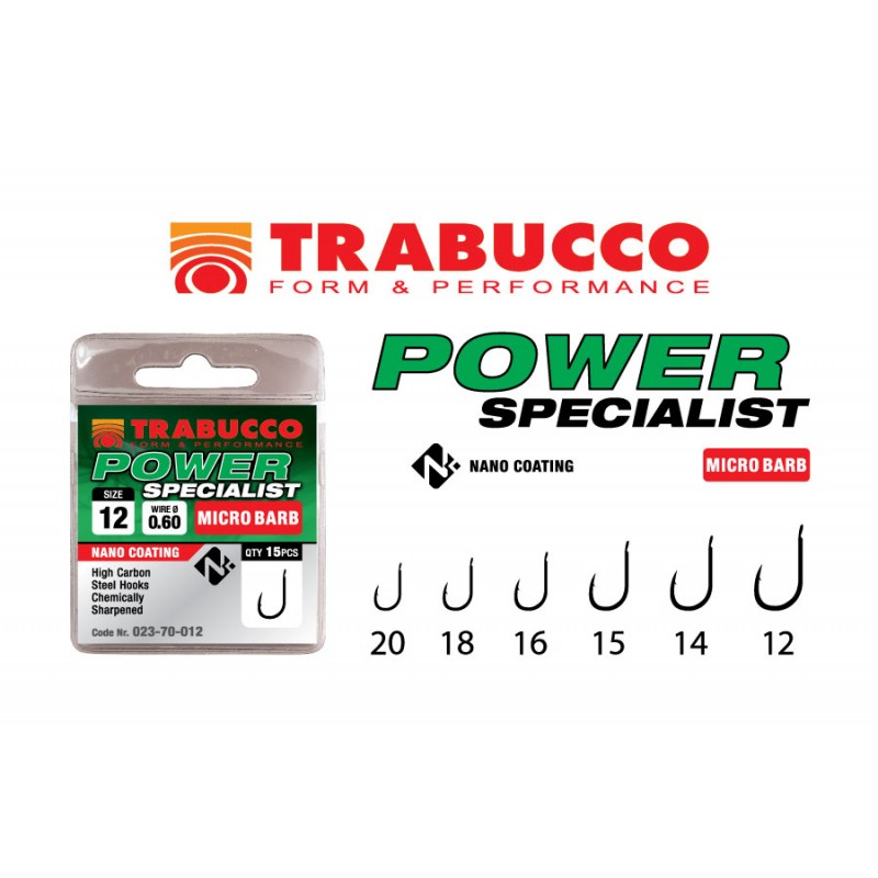 CARLIGE TRABUCCO POWER SPECIALIST MICRO BARB 15buc/plic Nr.15