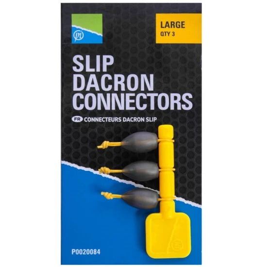Conector Preston Slip Dacron Connectors - Large 3buc/plic