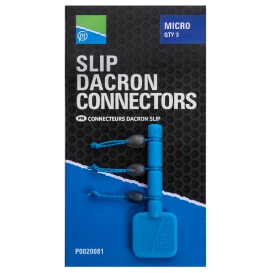 Conector Preston Slip Dacron Connectors - Micro 3buc/plic