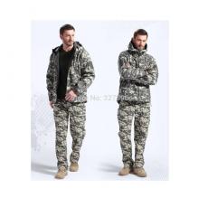 COSTUM IMPERMEABIL SHARCK SKIN SOFT SHELL CAMO MILITARY L