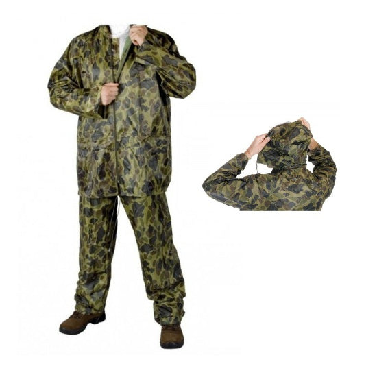 COSTUM MOSTIRO PLOAIE IMPERMEABIL CAMUFLAJ MARIMEA XL 562