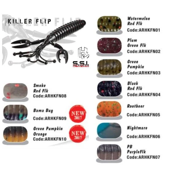 Creature Bait Colmic Herakles Killer Flip 10cm Green Pumpkin Orange