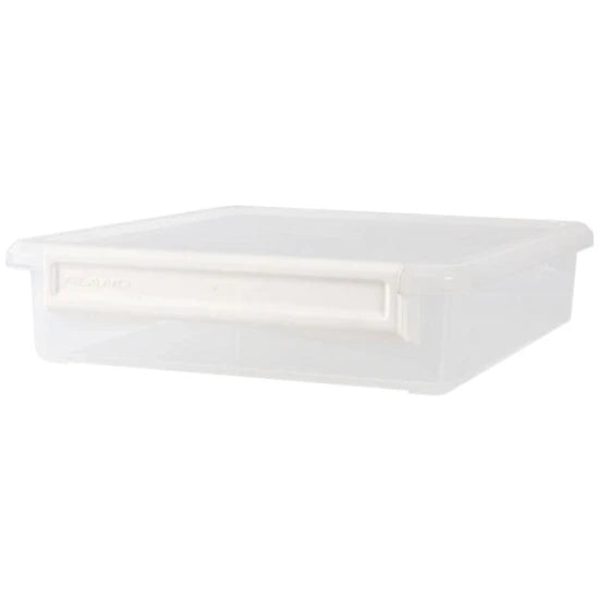 Cutie Plano Pla1313 Storage Box Clr P Wht Latch 35.6cm X 30.5cm X 33cm