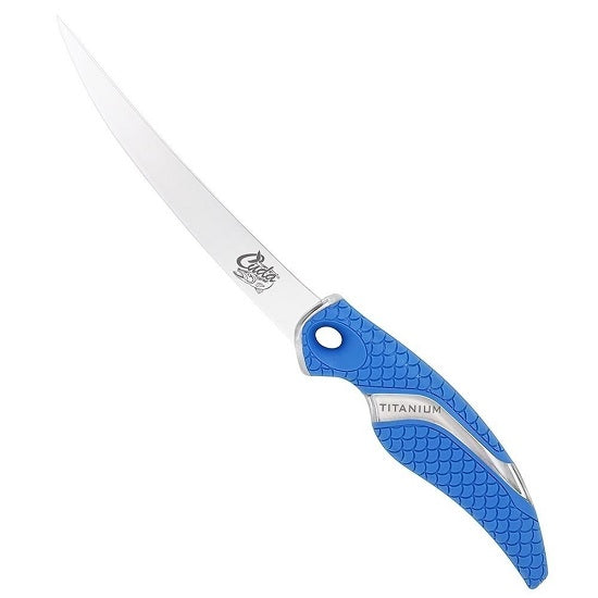 CUTIT PENTRU FILETAT CUDA TITANIUM NITRIDE BONDED CURVE, LAMA 15CM